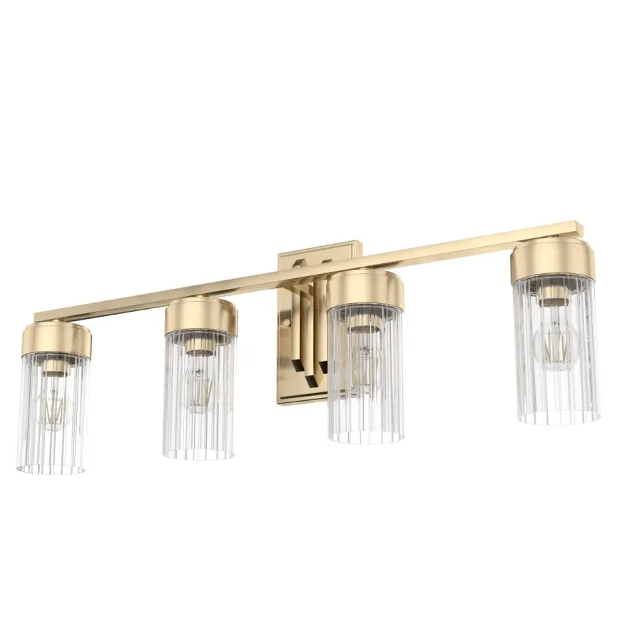 Gatz Four Light Bathroom Vanity in Alturas Gold - Image 13