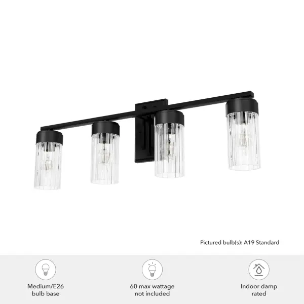 Gatz Four Light Bathroom Vanity in Alturas Gold - Image 5