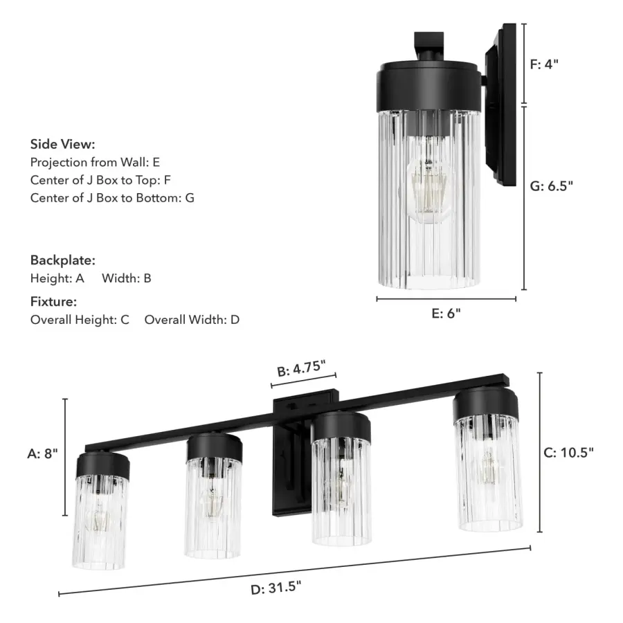 Gatz Four Light Bathroom Vanity in Alturas Gold - Image 8