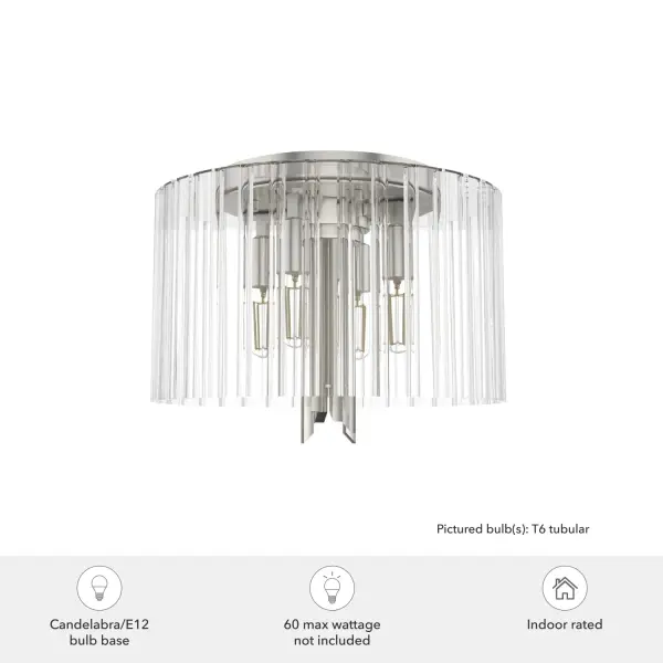 Gatz Four Light Flush Mount in Alturas Gold - Image 4