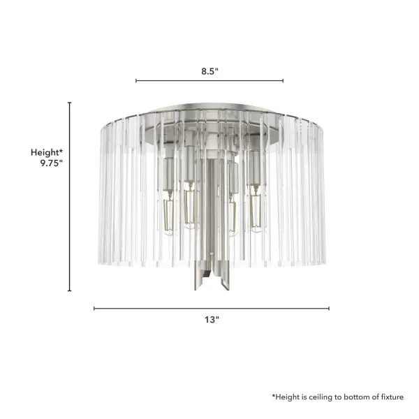 Gatz Four Light Flush Mount in Alturas Gold - Image 6