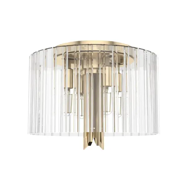 Gatz Four Light Flush Mount in Alturas Gold - Image 8
