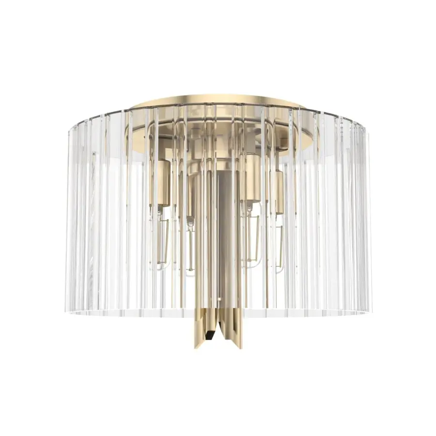 Gatz Four Light Flush Mount in Alturas Gold - Image 8