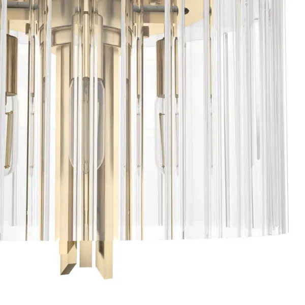 Gatz Four Light Flush Mount in Alturas Gold - Image 10