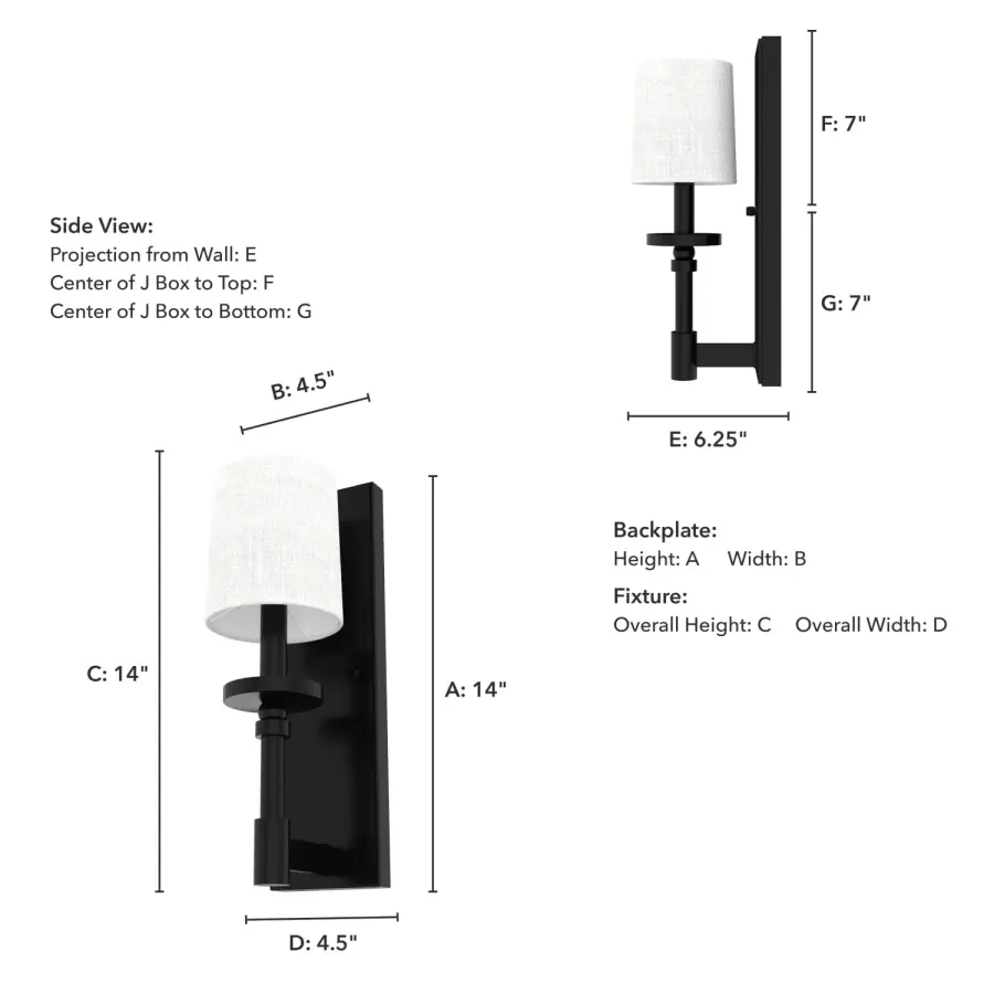 Briargrove One Light Wall Sconce in Matte Black - Image 4