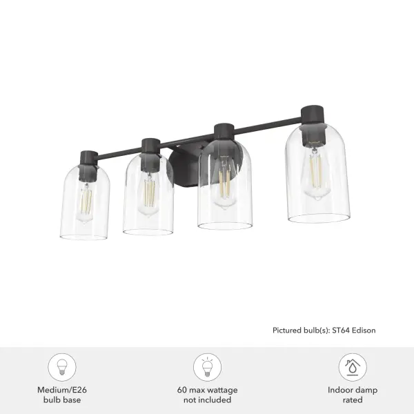 Lochemeade 4-Light Bathroom Vanity in Noble Bronze - Image 5