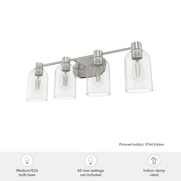 Lochemeade 4-Light Bathroom Vanity in Noble Bronze - Image 6