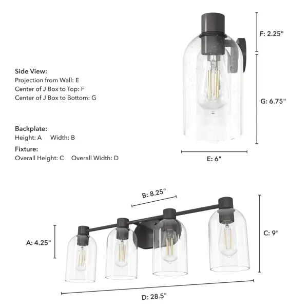 Lochemeade 4-Light Bathroom Vanity in Noble Bronze - Image 7