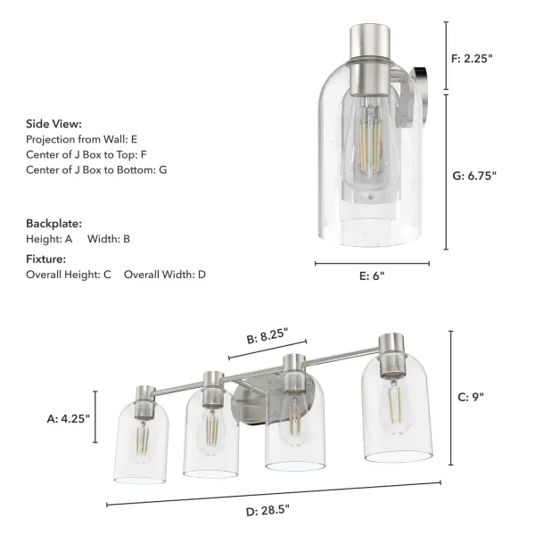 Lochemeade 4-Light Bathroom Vanity in Noble Bronze - Image 8