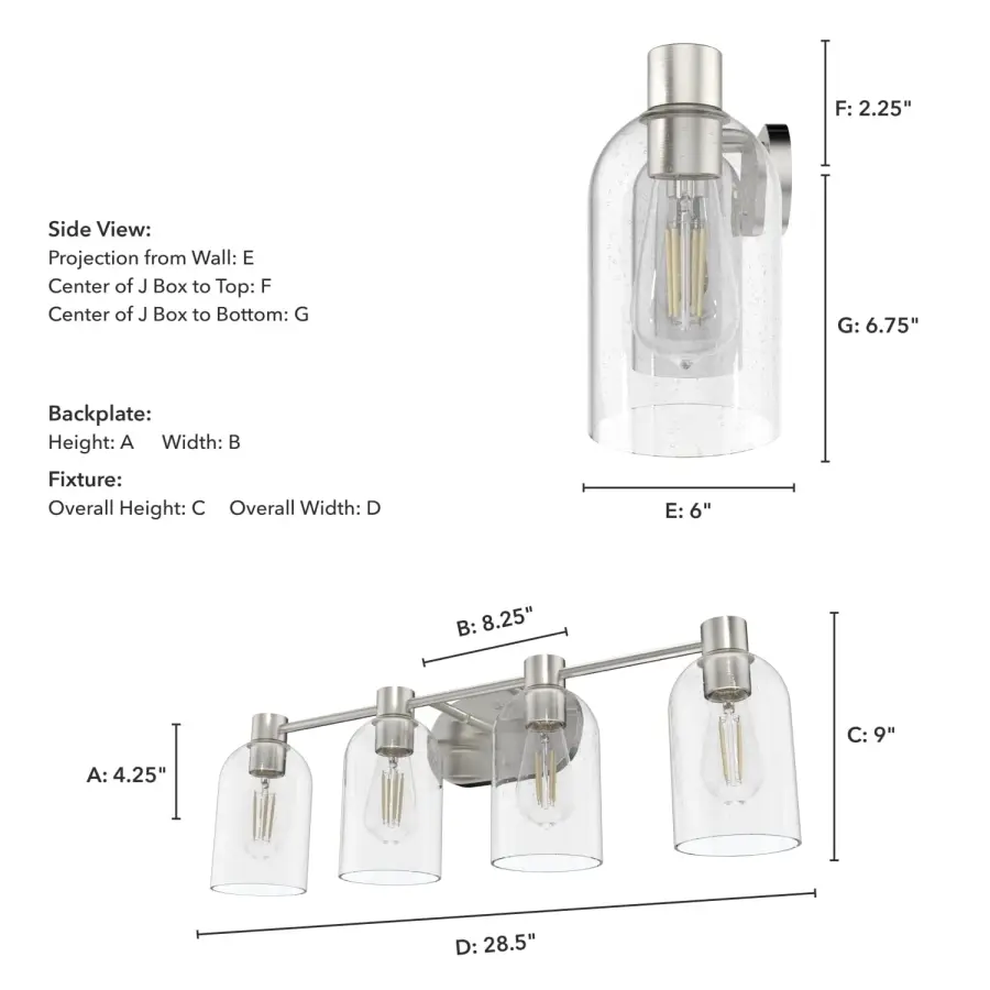 Lochemeade 4-Light Bathroom Vanity in Noble Bronze - Image 8