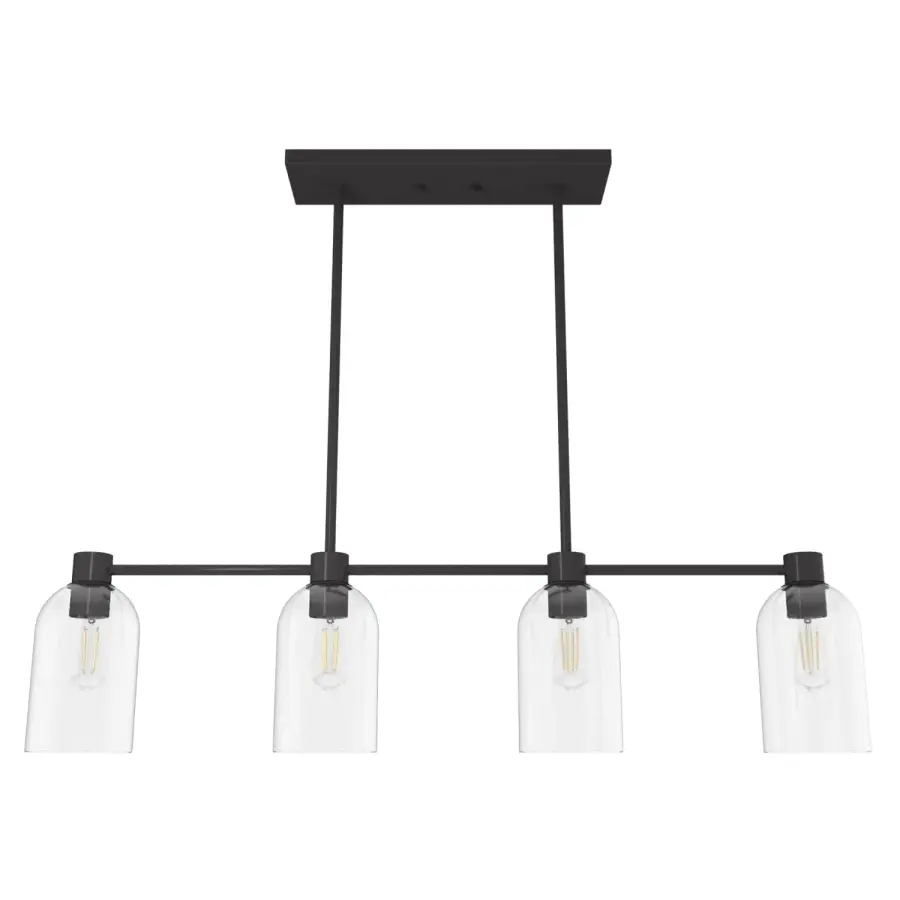 Lochemeade 4-Light Linear Chandelier in Noble Bronze - Image 12
