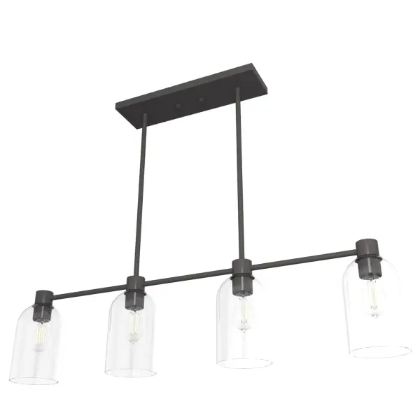 Lochemeade 4-Light Linear Chandelier in Noble Bronze - Image 15