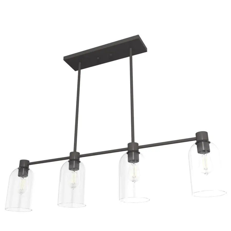 Lochemeade 4-Light Linear Chandelier in Noble Bronze - Image 15