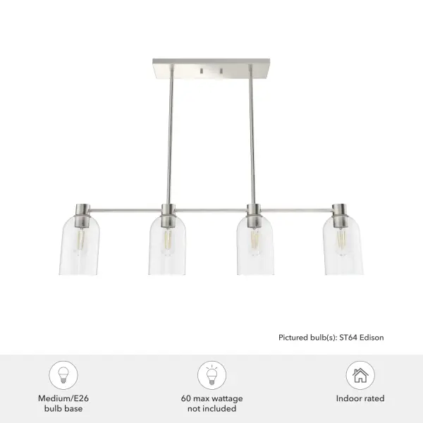 Lochemeade 4-Light Linear Chandelier in Noble Bronze - Image 6