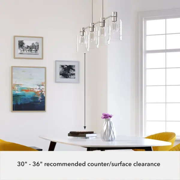Lochemeade 4-Light Linear Chandelier in Noble Bronze - Image 10