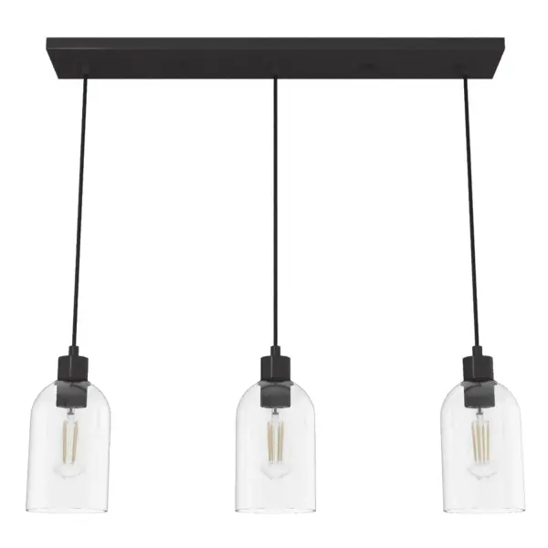 Lochemeade Three Light Linear Pendant in Brushed Nickel - Image 12