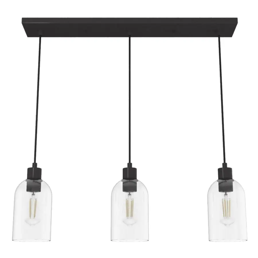 Lochemeade Three Light Linear Pendant in Brushed Nickel - Image 12