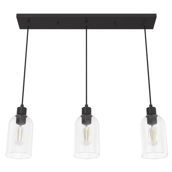 Lochemeade Three Light Linear Pendant in Brushed Nickel - Image 14