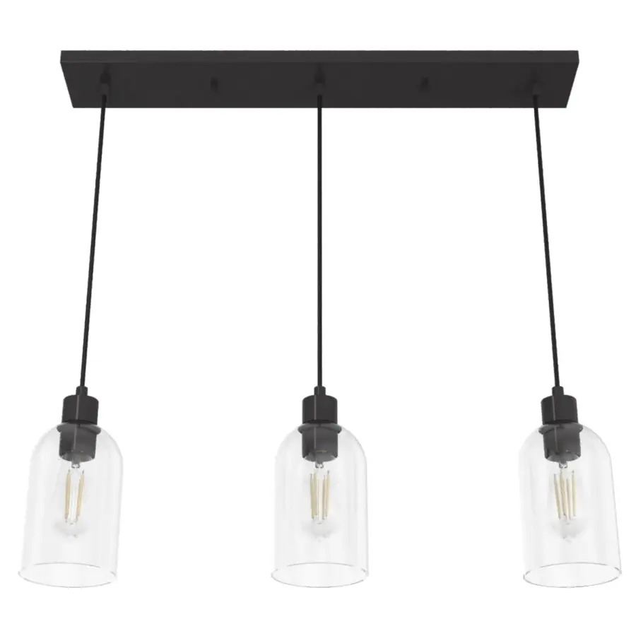 Lochemeade Three Light Linear Pendant in Brushed Nickel - Image 14
