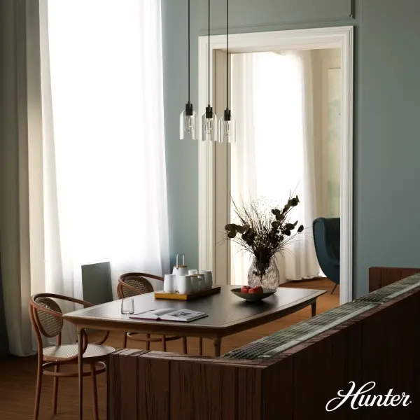 Lochemeade Three Light Linear Pendant in Brushed Nickel - Image 3