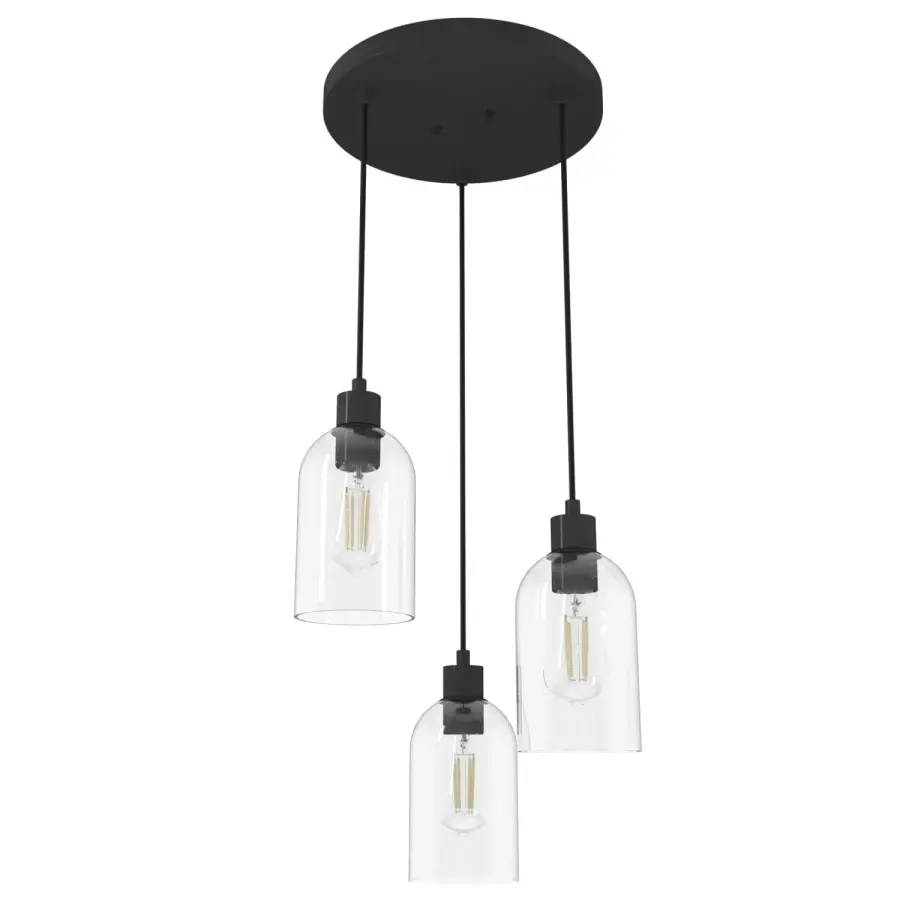 Lochemeade Three Light Pendant in Noble Bronze - Image 12