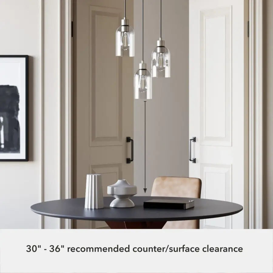 Lochemeade Three Light Pendant in Noble Bronze - Image 10