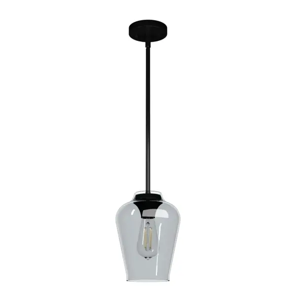 Vidria One Light Pendant in Matte Black - Image 7