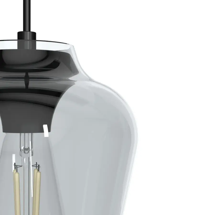 Vidria One Light Pendant in Matte Black - Image 8