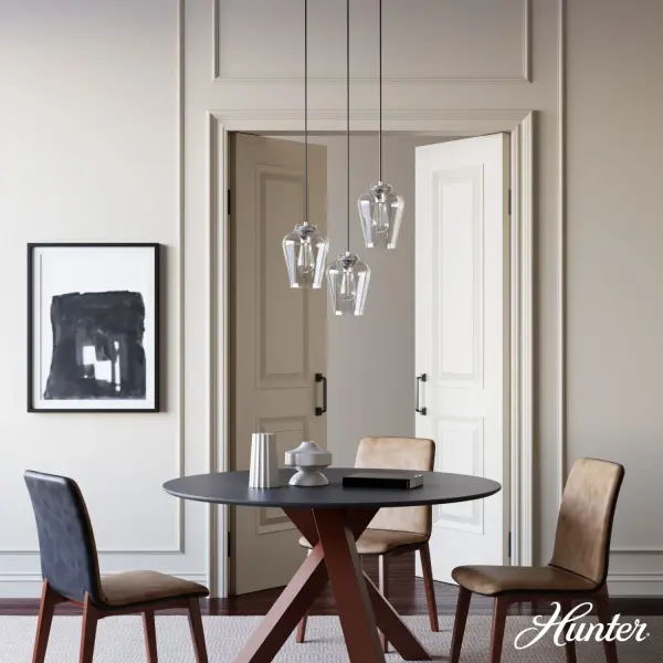 Vidria Three Light Pendant in Brushed Nickel - Image 2