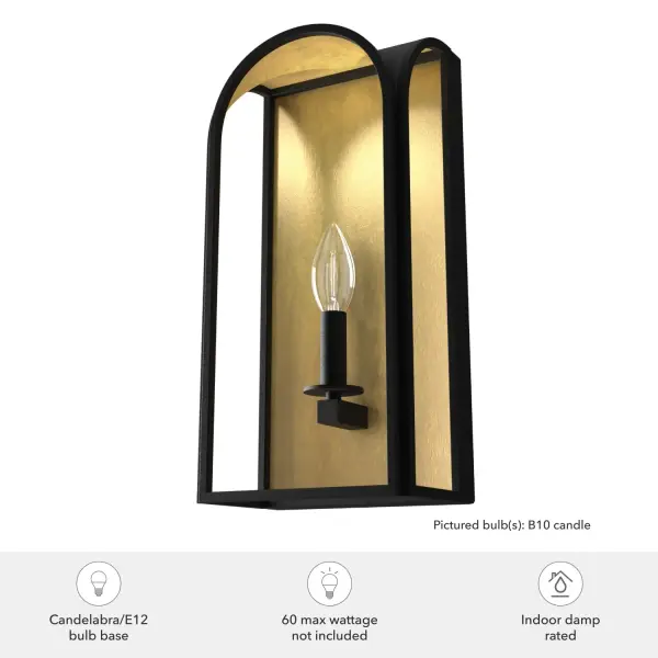 Dukestown One Light Wall Sconce in Natural Black Iron - Image 3