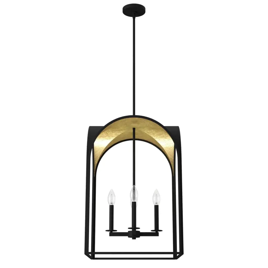Dukestown Four Light Pendant in Natural Black Iron - Image 6