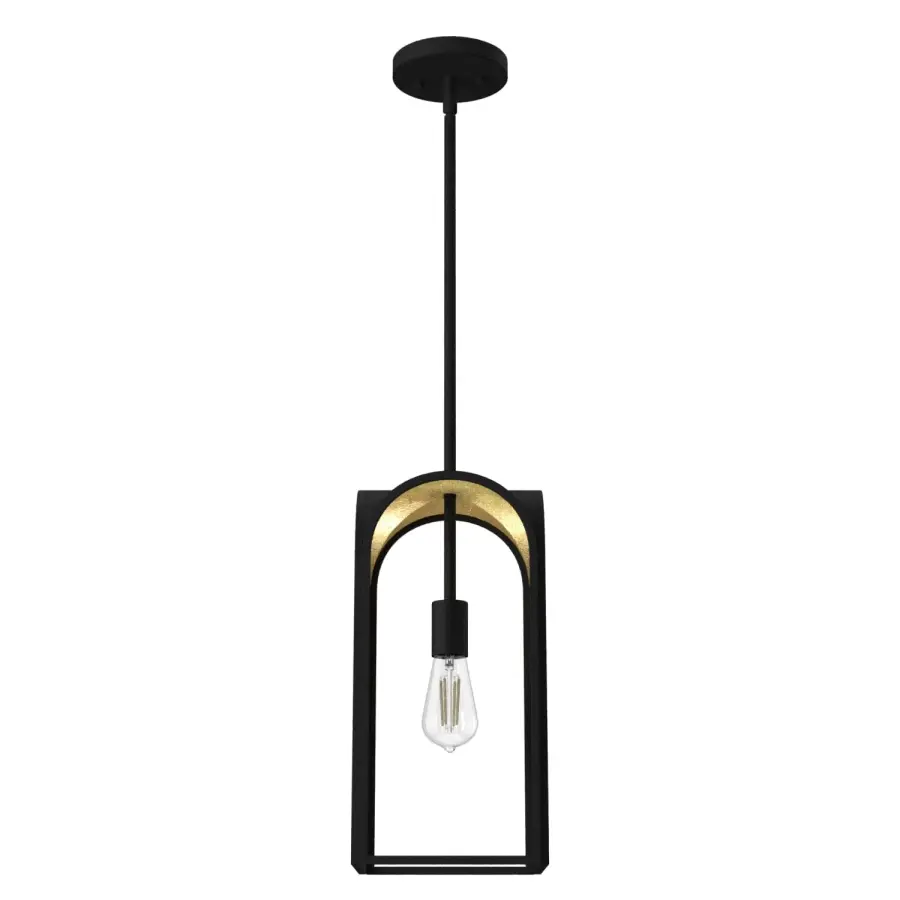 Dukestown One Light Pendant in Natural Black Iron - Image 12