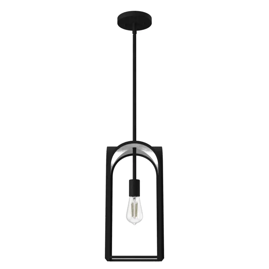 Dukestown One Light Pendant in Natural Black Iron - Image 13