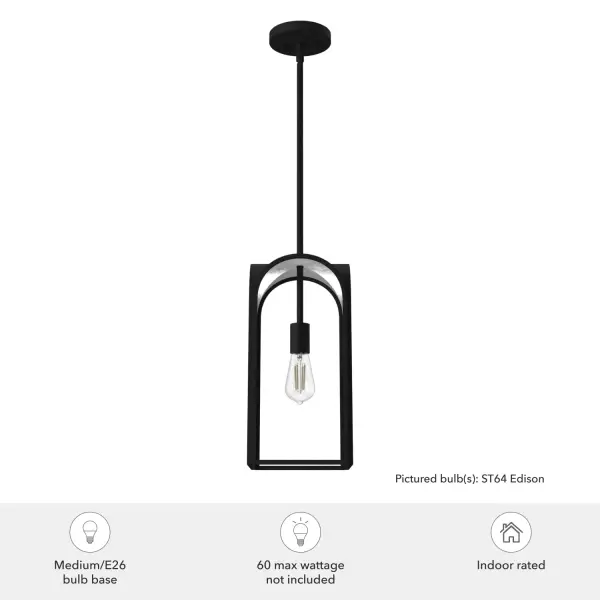 Dukestown One Light Pendant in Natural Black Iron - Image 6