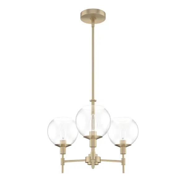 Xidane Three Light Chandelier in Brushed Nickel - Image 12
