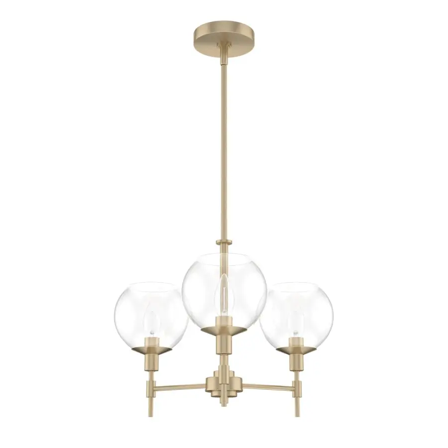 Xidane Three Light Chandelier in Brushed Nickel - Image 12