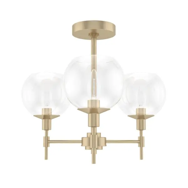 Xidane Three Light Chandelier in Brushed Nickel - Image 14