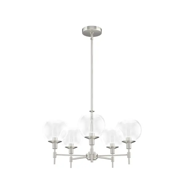 Xidane Five Light Chandelier in Matte Black - Image 18