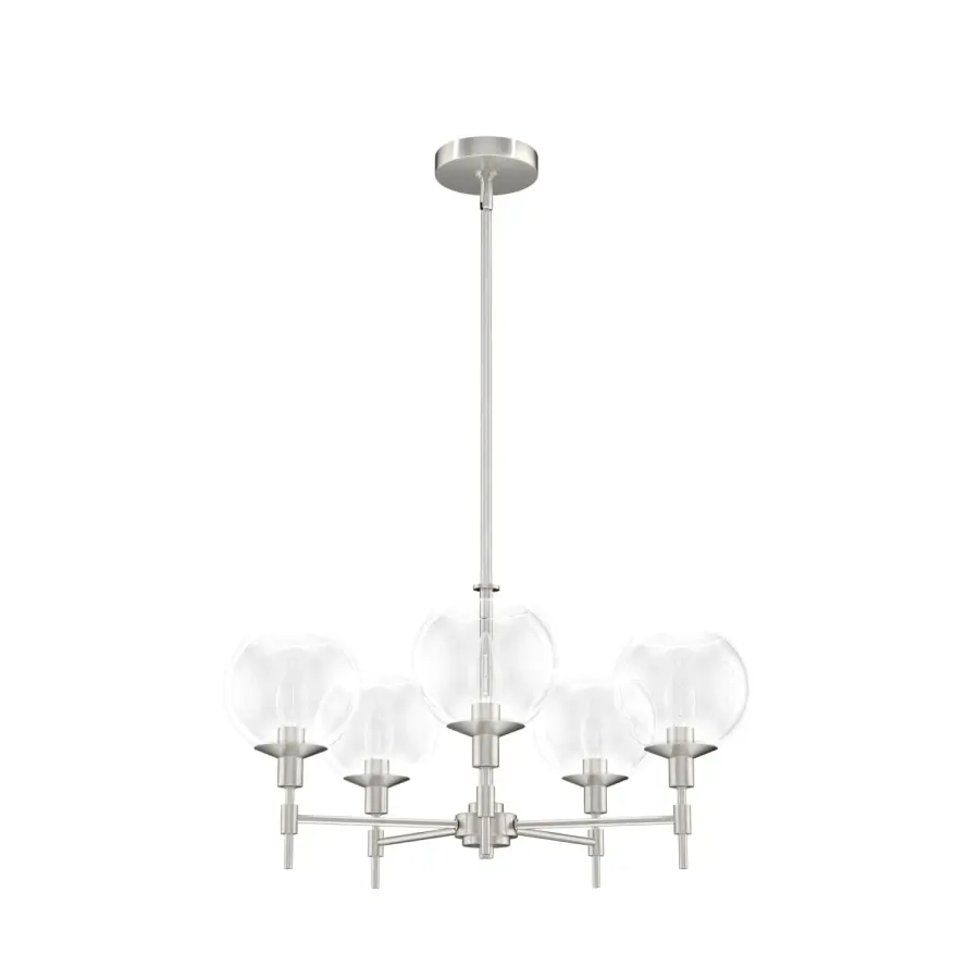 Xidane Five Light Chandelier in Matte Black - Image 18