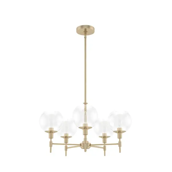 Xidane Five Light Chandelier in Matte Black - Image 19