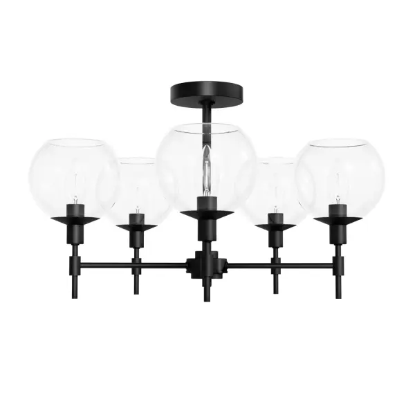 Xidane Five Light Chandelier in Matte Black - Image 20