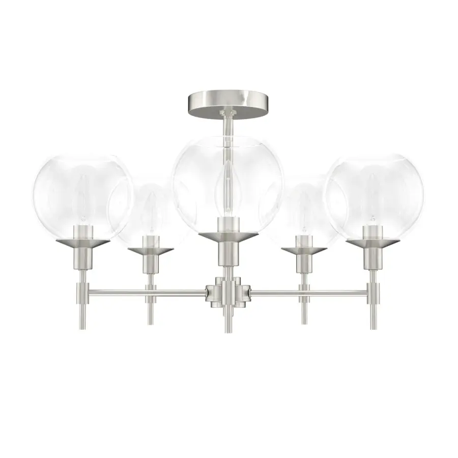 Xidane Five Light Chandelier in Matte Black - Image 21