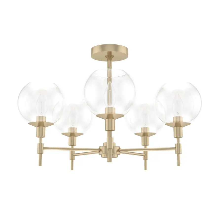 Xidane Five Light Chandelier in Matte Black - Image 22