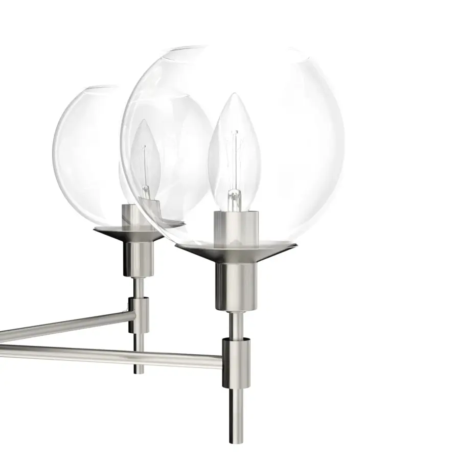 Xidane Five Light Chandelier in Matte Black - Image 24