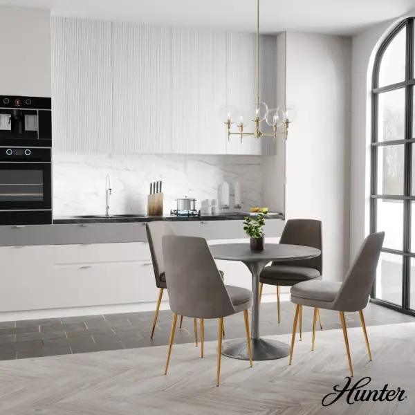 Xidane Five Light Chandelier in Matte Black - Image 6