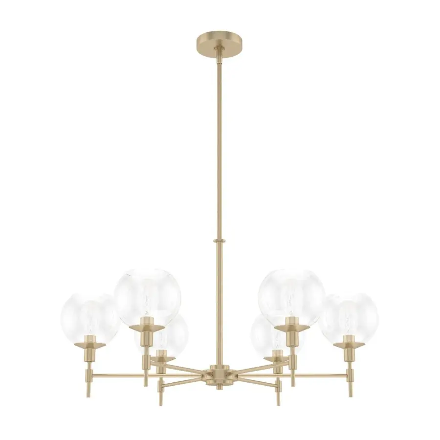 Xidane Six Light Chandelier in Alturas Gold - Image 1