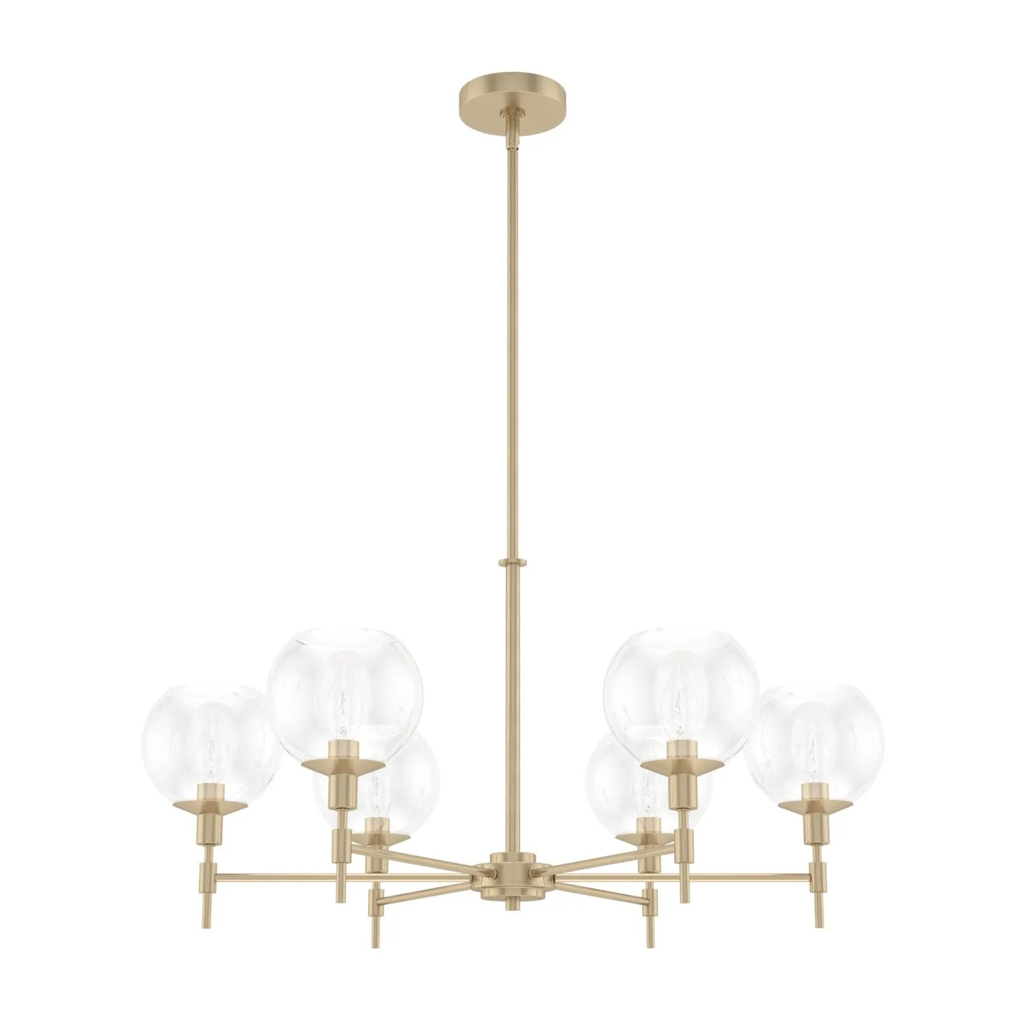 Xidane 6-Light Chandelier in Brushed Nickel