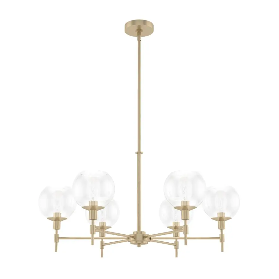 Xidane 6-Light Chandelier in Brushed Nickel - Image 12