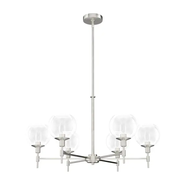 Xidane 6-Light Chandelier in Brushed Nickel - Image 13