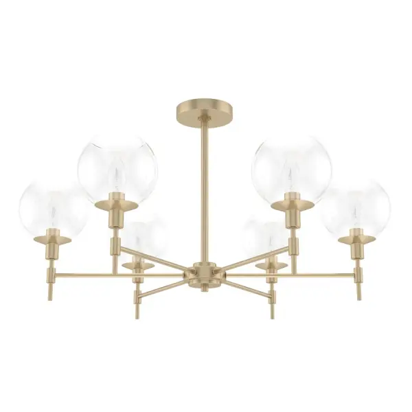 Xidane 6-Light Chandelier in Brushed Nickel - Image 14